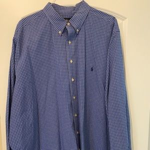 Men’s Ralph Lauren plaid button down shirt